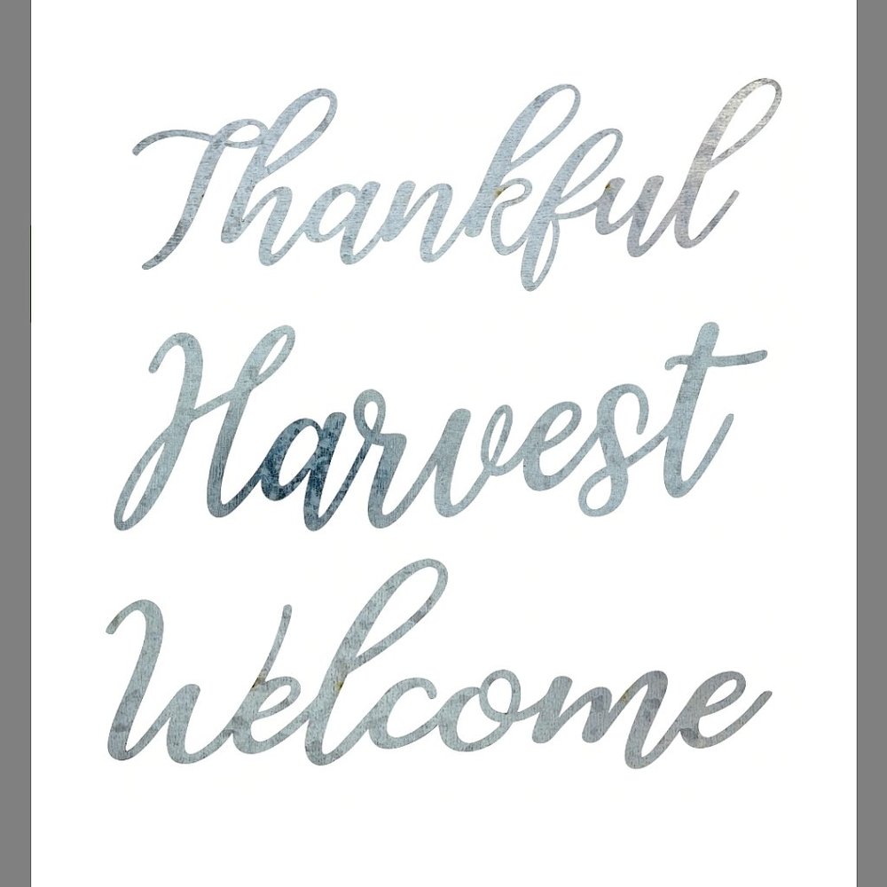 Galvanized Metal Farmhouse Signs - 3 Pack